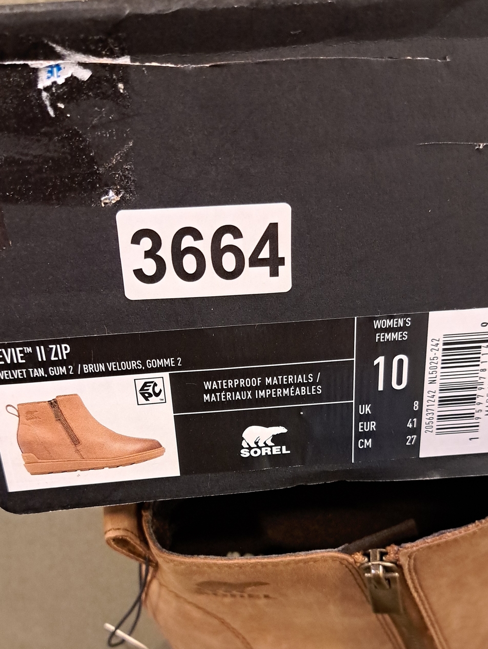 SOREL Evie II Waterproof Bootie - Color: Velvet Tan - Size: Women 10 - Picture 11 of 11